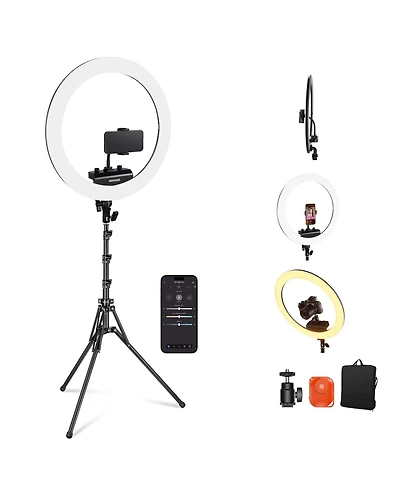 Neewer RP18B Ring Light with 18 Inches, 45W for select iPhone models