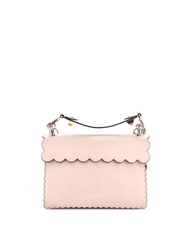 Pre-Owned Fendi Medium Kan I Bag Embroidered Studded Leather