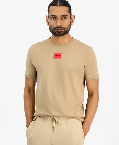 Hugo by Boss Men's Diragolino Ribbed Crewneck T-Shirt
