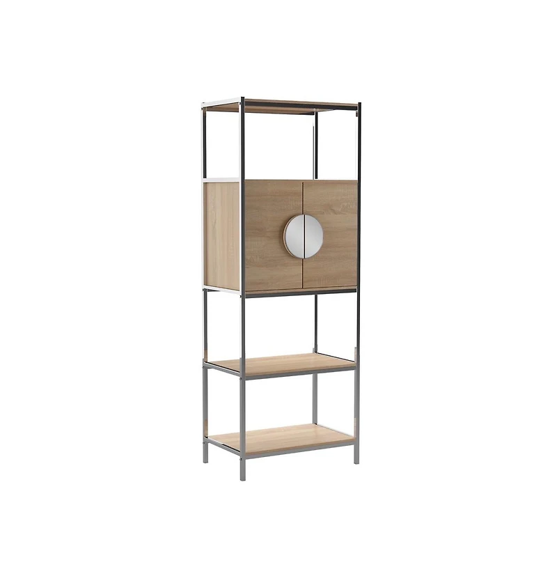 Augusta Home Northdom Tall Bar Cabinet with Wine Storage
