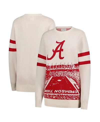 Uscape Apparel Men's and Women's Cream Alabama Crimson Tide Renew Knit Stadium Sweater