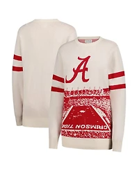 Uscape Apparel Men's and Women's Cream Alabama Crimson Tide Renew Knit Stadium Sweater