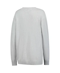 Uscape Apparel Men's and Women's Ash Notre Dame Fighting Irish Embroidered Applique Sweater