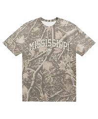 Uscape Apparel Men's Camo Ole Miss Rebels Back Bay Heavyweight T-Shirt