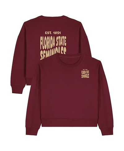 Uscape Apparel Women's Garnet Florida State Seminoles Cloud Sweatshirt