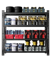 Viyet 71"Width Industrial Metal Shelving - 5000lbs Capacity 4-Tier Heavy Duty Garage Rack
