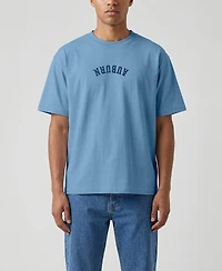 Uscape Apparel Men's Light Blue Auburn Tigers Upside Down Embroidered Vintage Heavyweight T-Shirt