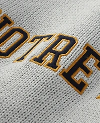 Uscape Apparel Men's and Women's Ash Notre Dame Fighting Irish Embroidered Applique Sweater