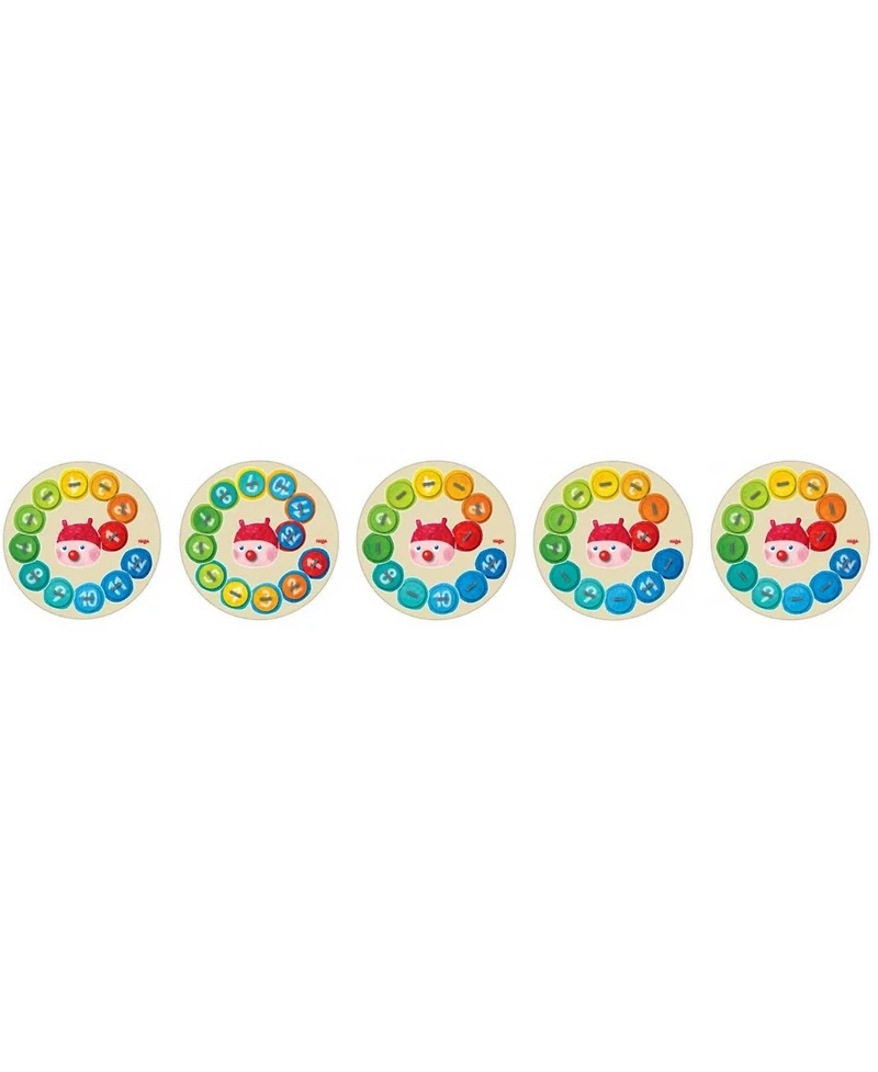 Haba Rainbow Caterpillar Counting Threading Game