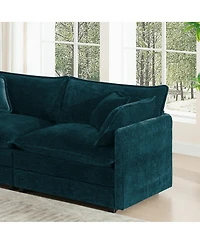 Boyel Living Free Combination Comfy Upholstery Modular Sectional Sofa With Reversible Ottoman