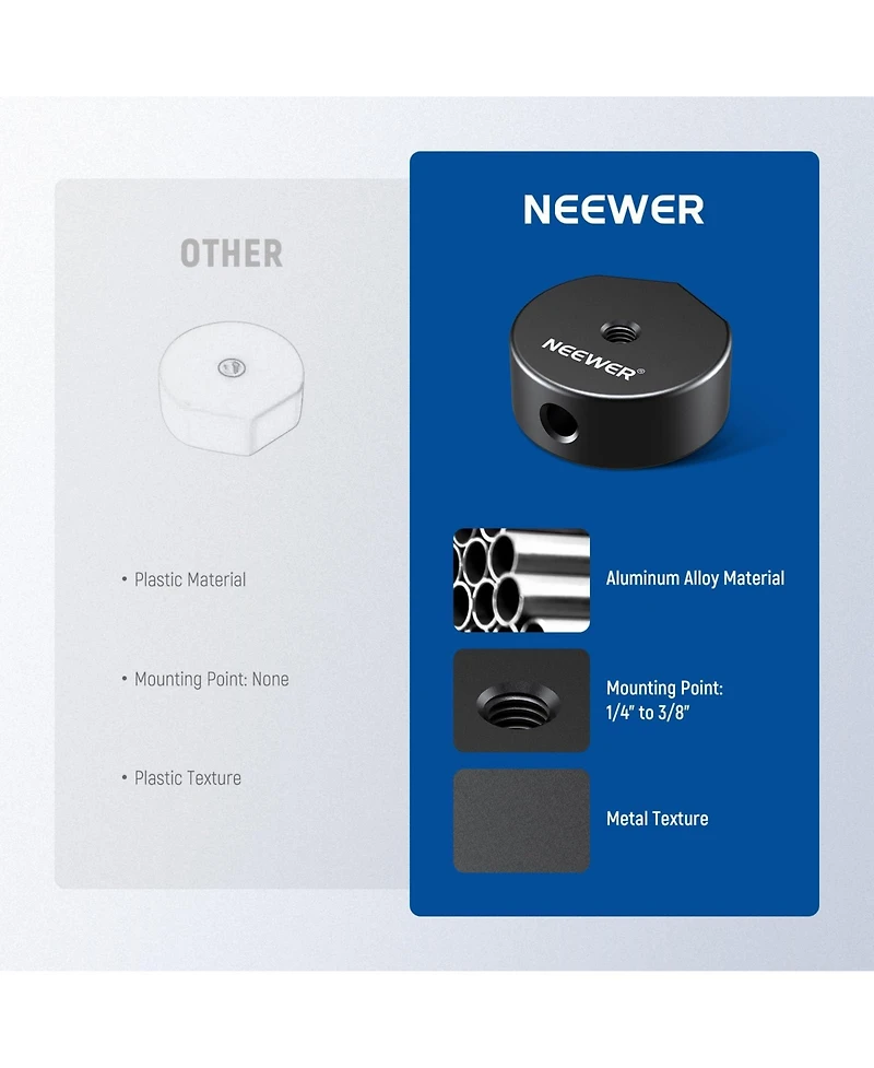 Neewer ST92 Camera Mounting Accessory for Starklink Mini and 25-28mm Poles