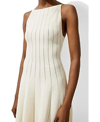 Karen Millen Women's Sheer Knit Mini Dress