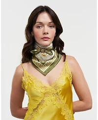 Fable England Women's Nouveau Floral Square Scarf