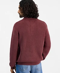 Sun + Stone Men's Long-Sleeve Cotton Polo Sweater, Macy's Exclusive