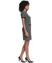 Karl Lagerfeld Paris Women's Tweed Shift Dress