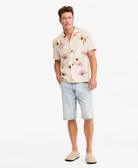 Sun + Stone Men's Short-Sleeve Scape Pressed Floral Camp Shirt, Macy's Exclusive