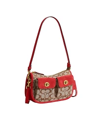 Coach Originals Waverly Signature Jacquard Small Shoulder Handbag