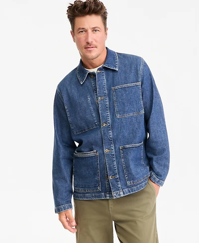 Sun + Stone Men's Chris Denim Chore Jacket, Macy's Exclusive