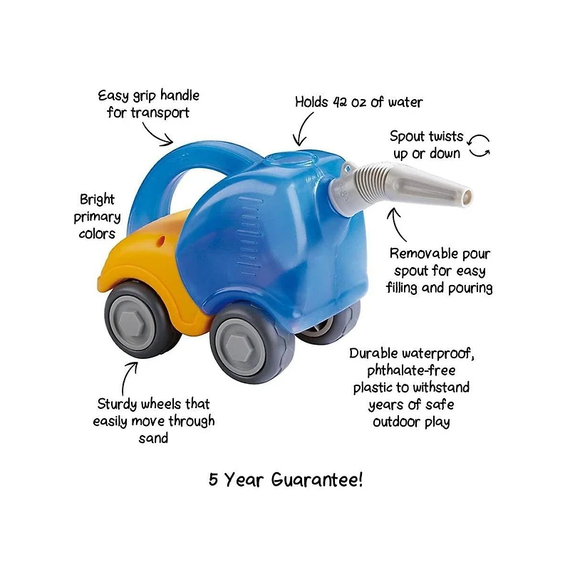 Haba Sand Play Tanker Truck and Funnel for Transporting Water at the Beach