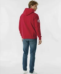 Champion Men's Red Los Angeles Angels Reverse Weave Chenille Hoodie