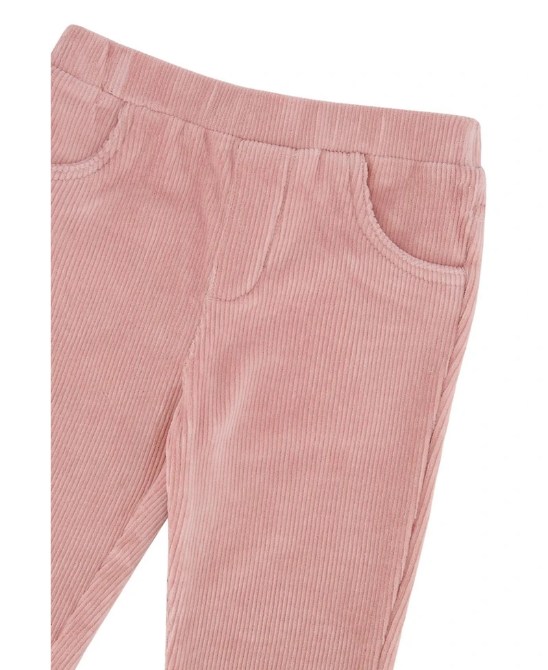 Deux par Toddler Girls Stretch Velour Treggings Pale