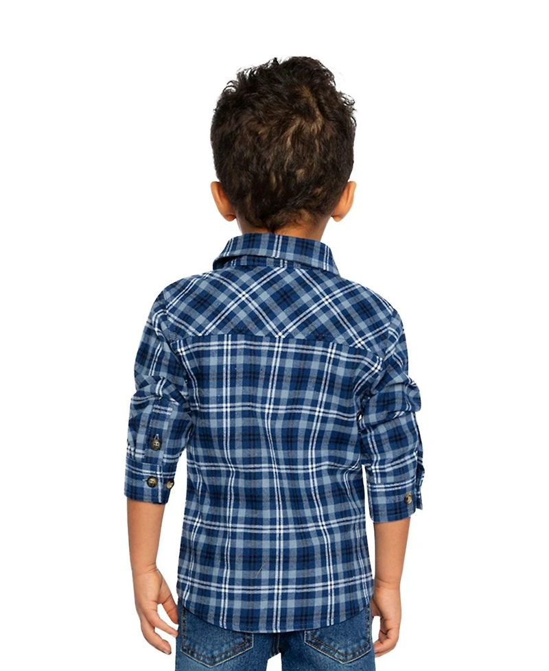 Deux par Toddler Boys Plaid Shirt