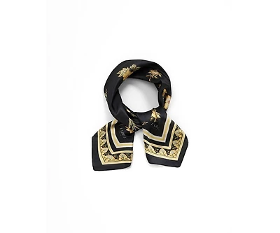Fable England Women's Nouveau Floral Small Square Scarf