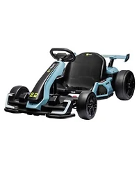 Homfan 24v Go Kart Dual 150w 300w Motors Adjustable Seat Drift Sport Modes Big Battery Eva Tires Led Lights Up To 8mph
