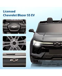 homfan 24V 2-Seater Licensed Chevrolet Suv Ride-On - Parent Remote Control, Spring Suspension, Led Lights, Wireless, Safety Belt, 3 Speeds