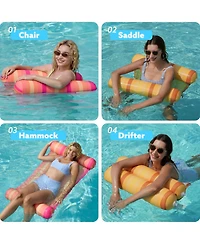 Aofar 3 Pack Inflatable Pool Floats Water Hammock Lounges