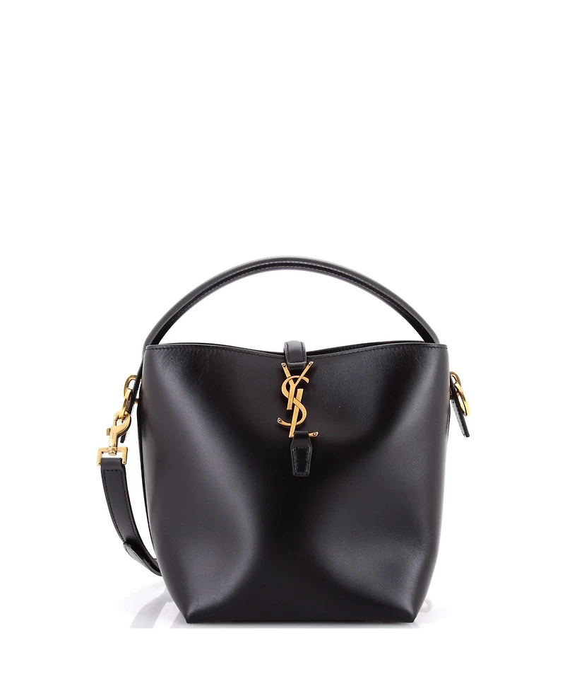 Pre-Owned Saint Laurent Mini Le 37 Bucket Bag Leather