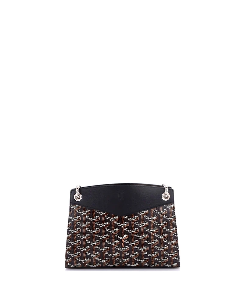 Pre-Owned Goyard Mini Structured Rouette Chain Shoulder Bag Coated Canvas