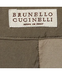 Pre-Owned Brunello Cucinelli Women's Silk Monili-Detail Band Collar Blouse