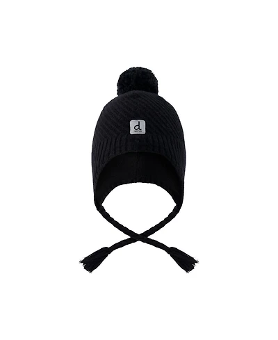 Deux par Deux Kids & Baby Little and Big Unisex 5- 16 Winter Peruvian Knit Hat with Pompom