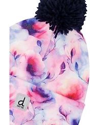 Deux par Deux Little and Big Girl's (5-14) Winter Knit Pompom Hat