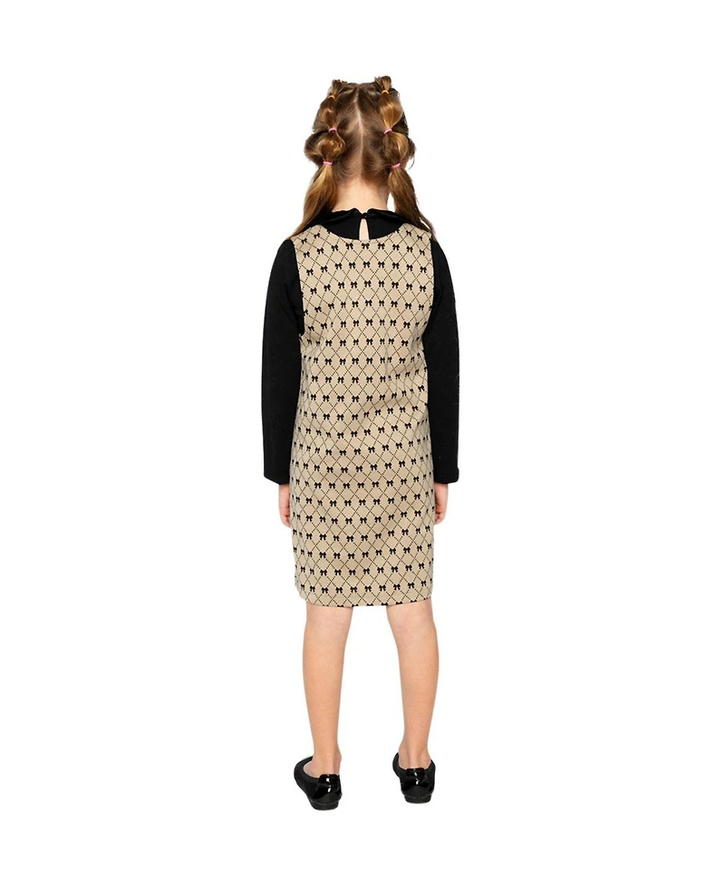 Deux par Little and Big Girl's (6-14) Jumper Bow Tie Print