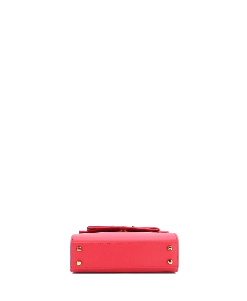 Pre-Owned Versace Small Medusa 95 Top Handle Bag Leather