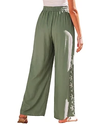 Cupshe Women's Tulip Picking Green Pants