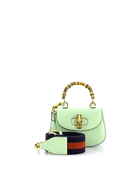 Pre-Owned Gucci Mini Bamboo 1947 Top Handle Bag Leather