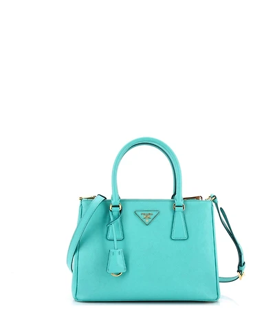 Pre-Owned Prada Galleria Double Zip Tote Saffiano Leather