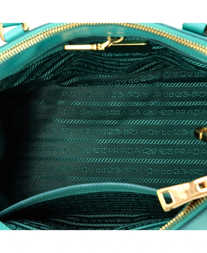Pre-Owned Prada Galleria Double Zip Tote Saffiano Leather