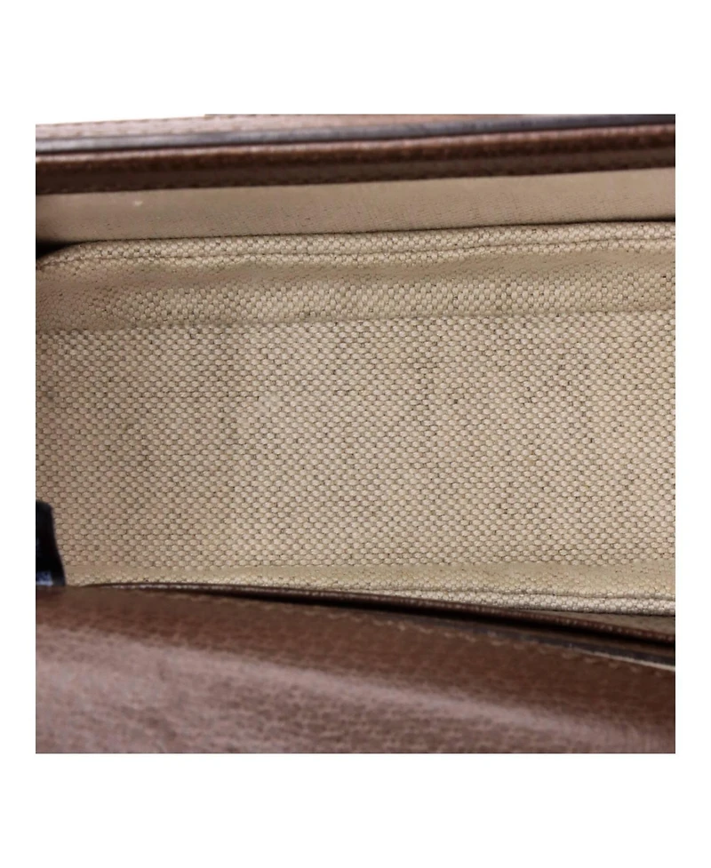 Pre-Owned Gucci Mini Bamboo 1947 Top Handle Bag Jumbo Gg Canvas