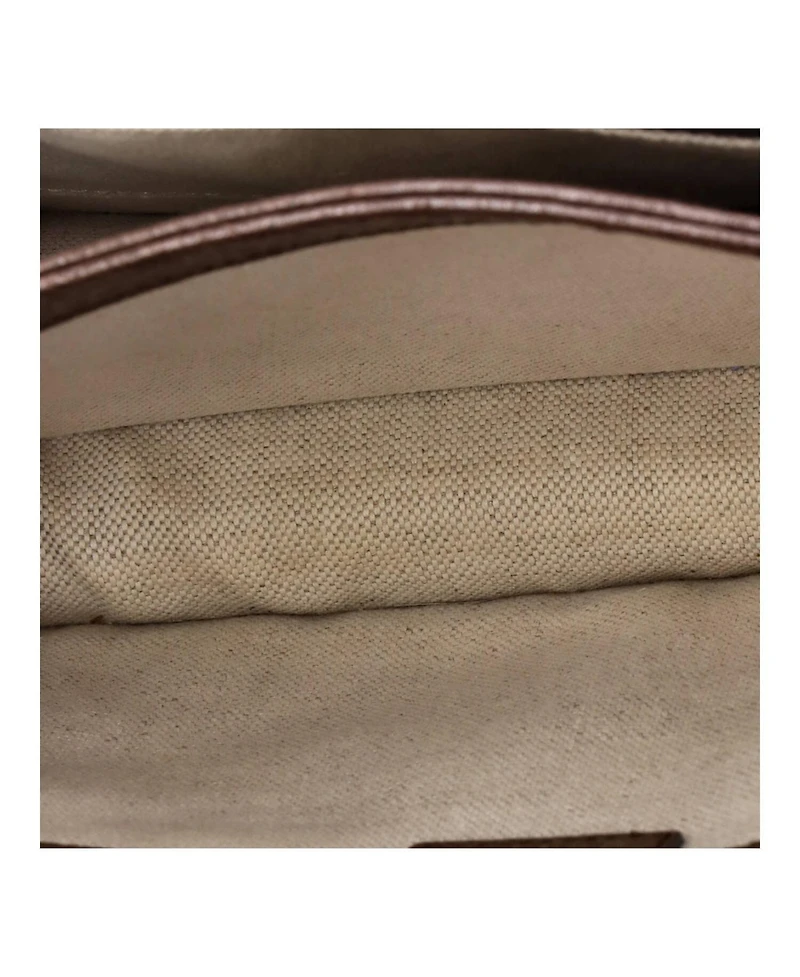 Pre-Owned Gucci Small Ophidia Flap Top Handle Bag Jumbo Gg Canvas