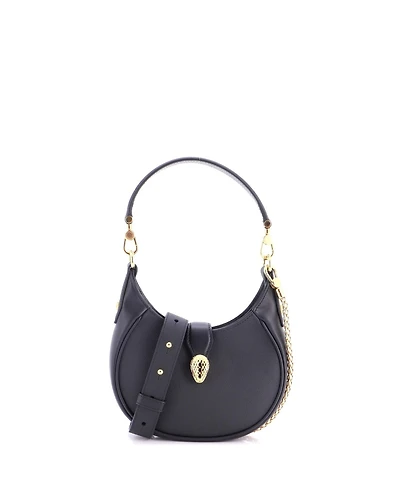 Pre-Owned Bvlgari Mini Serpenti Ellipse Crossbody Bag Leather