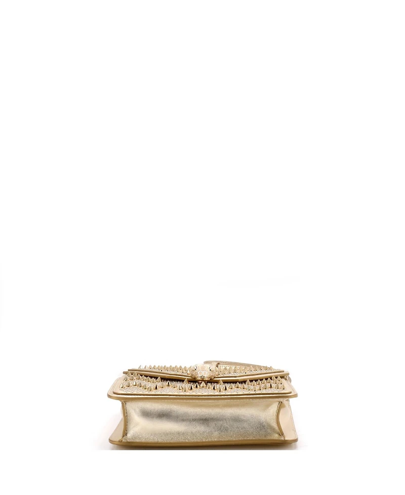 Pre-Owned Bvlgari Small Serpenti Forever Square Shoulder Bag Full Studded Leather