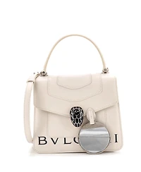 Pre-Owned Bvlgari Small Fragment Serpenti Forever Top Handle Bag Leather