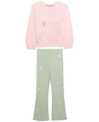 Disney Girls' 2T-6X Long-Sleeve Sweatshirt and Pants, 2-Piece Set