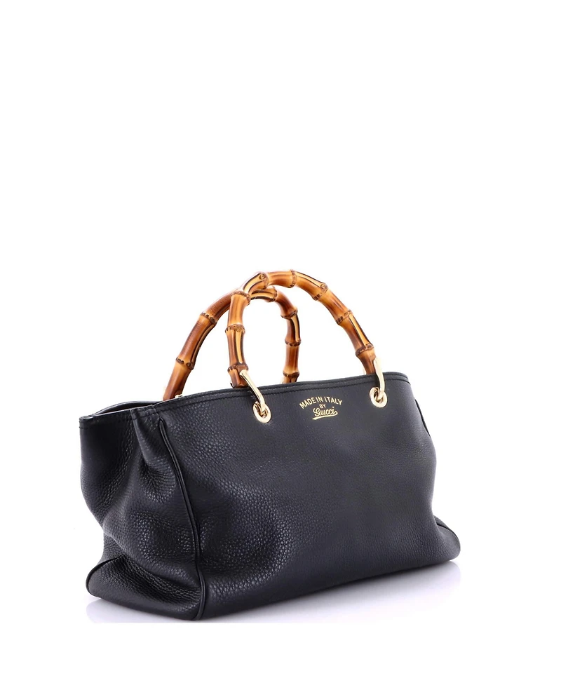 Pre-Owned Gucci Medium Bamboo Shopper Tote Leather