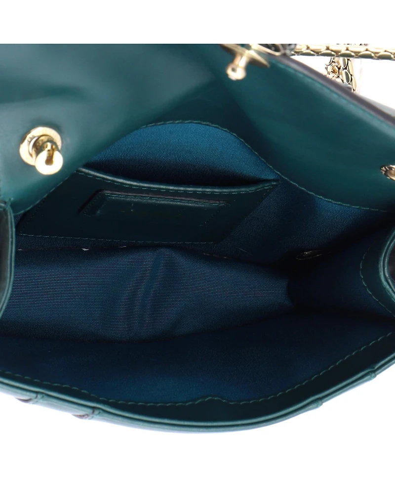 Pre-Owned Bvlgari Small Serpenti Forever Square Shoulder Bag Leather