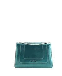 Pre-Owned Bvlgari Medium Serpenti Forever Shoulder Bag Patent
